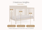 Soft Beige (1560) 5-Isabelle 6-in-1 Convertible Crib