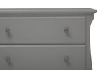 Grey (026) 6-Lancaster 3 Drawer Dresser with Changing Top and Interlocking Drawers