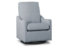 Gray recliner chair on a white background 9-Kenwood Nursery Glider Swivel Rocker Chair