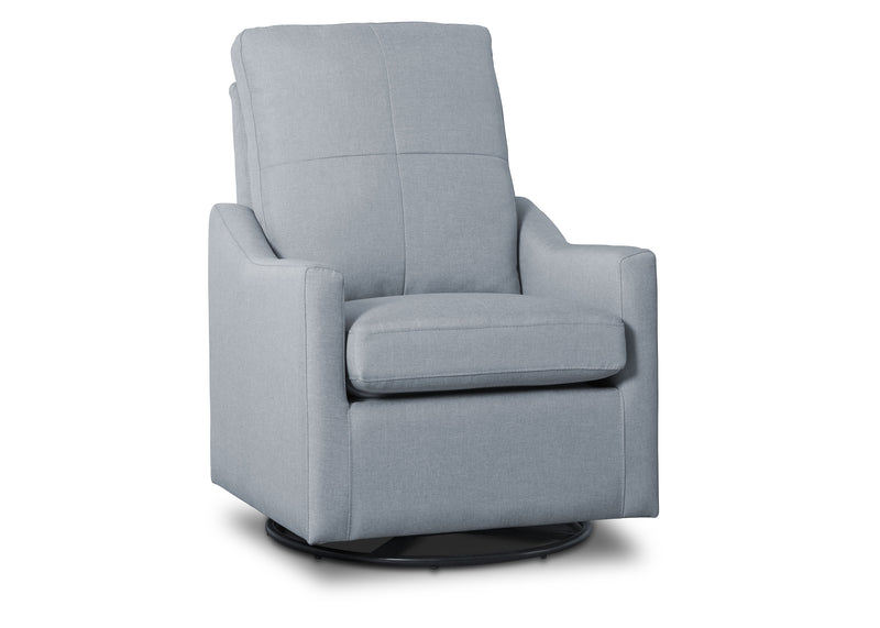 Gray recliner chair on a white background 10-Kenwood Nursery Glider Swivel Rocker Chair