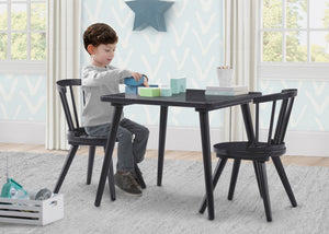 Midnight Grey (1360) 1-Windsor Table & 2 Chair Set