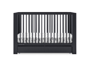 Midnight Grey (1360) 12-Cassie 4-in-1 Convertible Crib with Underdrawer