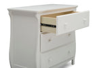 Bianca White (130) 10-Lancaster 3 Drawer Dresser with Changing Top and Interlocking Drawers