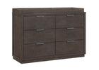Rustic Grey (084) 36-Forever 6 Drawer Dresser with Interlocking Drawers - Naturals Collection