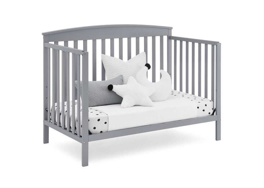 Grey (026) 12-Hanover 6-in-1 Convertible Baby Crib