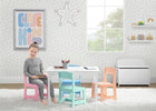 Bianca White with Pastel (1235) 1-MySize Kids Table with 4 Chairs