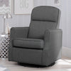 Charcoal Grey (931) 12-Blair Slim Nursery Glider Swivel Rocker Chair