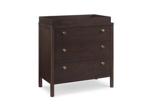 Walnut Espresso (1324) 8-Remy 3 Drawer Dresser with Changing Top