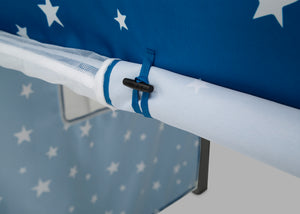 Stars (3207) 8-Bed Tent - Curtain Set for Twin Loft or Bunk Bed (Bed Sold Separately)