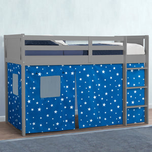 Stars (3207) 27-Bed Tent - Curtain Set for Twin Loft or Bunk Bed (Bed Sold Separately)