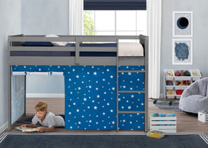 Stars (3207) 11-Bed Tent - Curtain Set for Twin Loft or Bunk Bed (Bed Sold Separately)