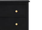 Ebony with Natural (1482) 6-Casey 3 Drawer Dresser with Interlocking Drawers
