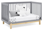 Grey with Natural (1359) 5-Poppy 4-in-1 Convertible Crib