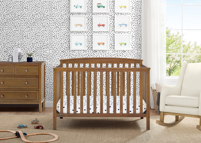 Hanover 6-in-1 Convertible Baby CribChestnut (836)