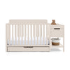 DCB: Soft Beige (1560) 46-Maya 5-in-1 Convertible Crib and Changer with Storage