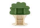 Natural with Green (790) 3-Tree Bookcase