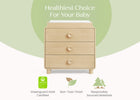 Natural Sandstone (1544) 15-Ari 3 Drawer Dresser with Changing Top