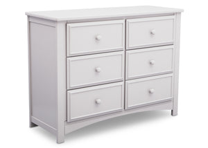 Bianca White (130) 5-Summit 6 Drawer Dresser with Interlocking Drawers
