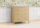Natural Sandstone (1544) 8-Serena 3 Drawer Dresser with Changing Top and Interlocking Drawers