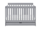 Grey (026) 18-Mercer 6-in-1 Convertible Crib with Storage Trundle