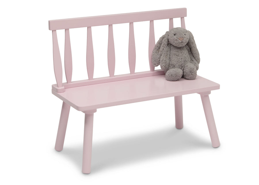 Pink (2050C) 11-Kids Wooden Windsor Bench