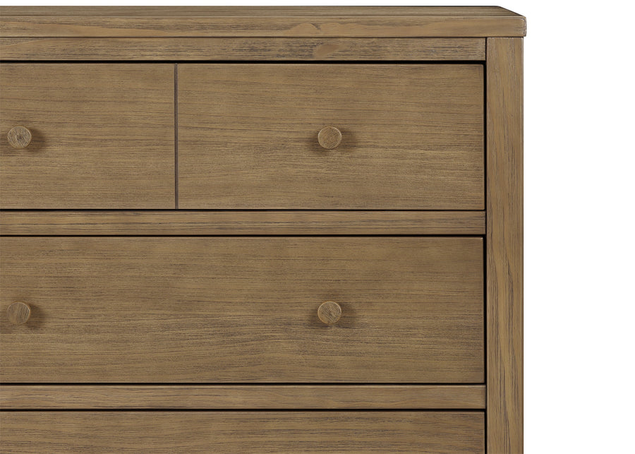 Rustic Acorn (1383) 17-Cambridge 3 Drawer Dresser with Interlocking Drawers