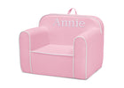Pink and White (1187) 4-Personalized Cozee Chair for Kids