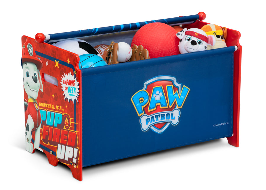 Paw Patrol (1121) 2-PAW Patrol Toy Box Toy Box with Retractable Fabric Top
