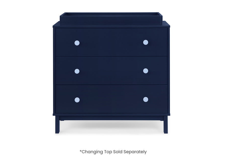 Navy with Light Blue (1476) 3-babyGap Legacy 3 Drawer Dresser with Interlocking Drawers