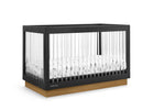 Midnight Grey with Acorn (1510) 25-James Acrylic 4-in-1 Convertible Crib
