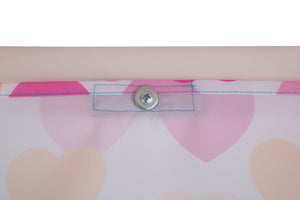 Hearts (3014) 14-Bed Tent - Curtain Set for Twin Loft or Bunk Bed (Bed Sold Separately)