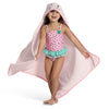 DCB: Pink Cat (1261) 9-Kids Hooded Bath Towel with Pockets