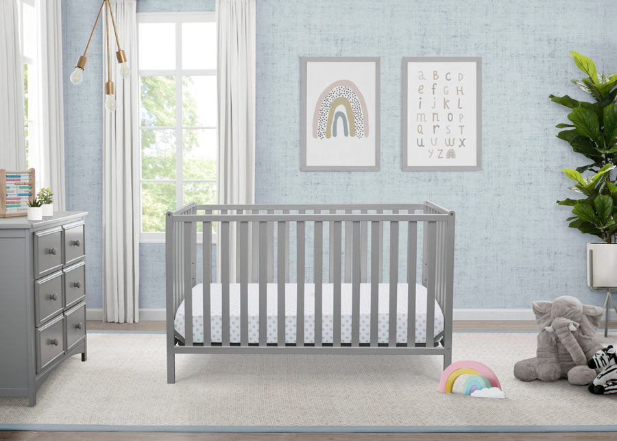 Grey (026) 38-Heartland 4-in-1 Convertible Crib