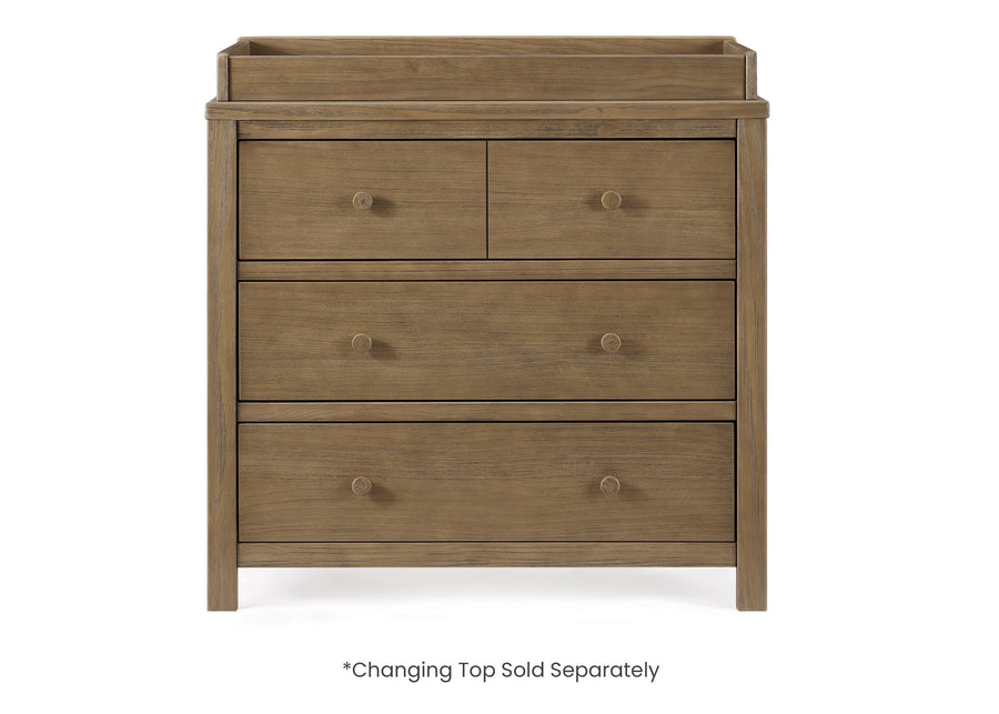 Rustic Acorn (1383) 15-Cambridge 3 Drawer Dresser with Interlocking Drawers
