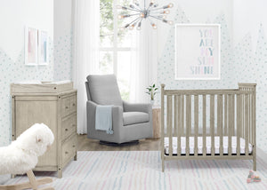 Textured Limestone (1340) 1-Middleton Mini Crib with 2.75-Inch Mattress