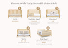 Natural (746) 19-Lulu 5-in-1 Convertible Crib