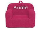 DCB: Hot Pink (1293) 2-Personalized Cozee Sherpa Chair for Kids