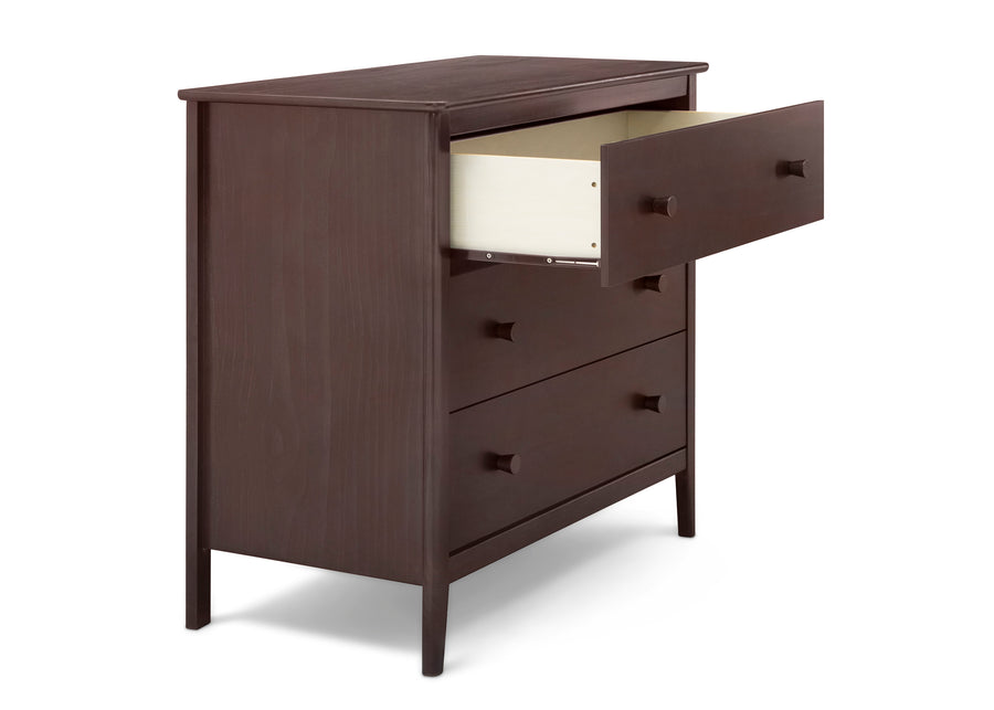 Walnut Espresso (1324) 9-Casey 3 Drawer Dresser