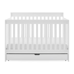 Bianca White (130) 22-Mercer 6-in-1 Convertible Crib with Storage Trundle