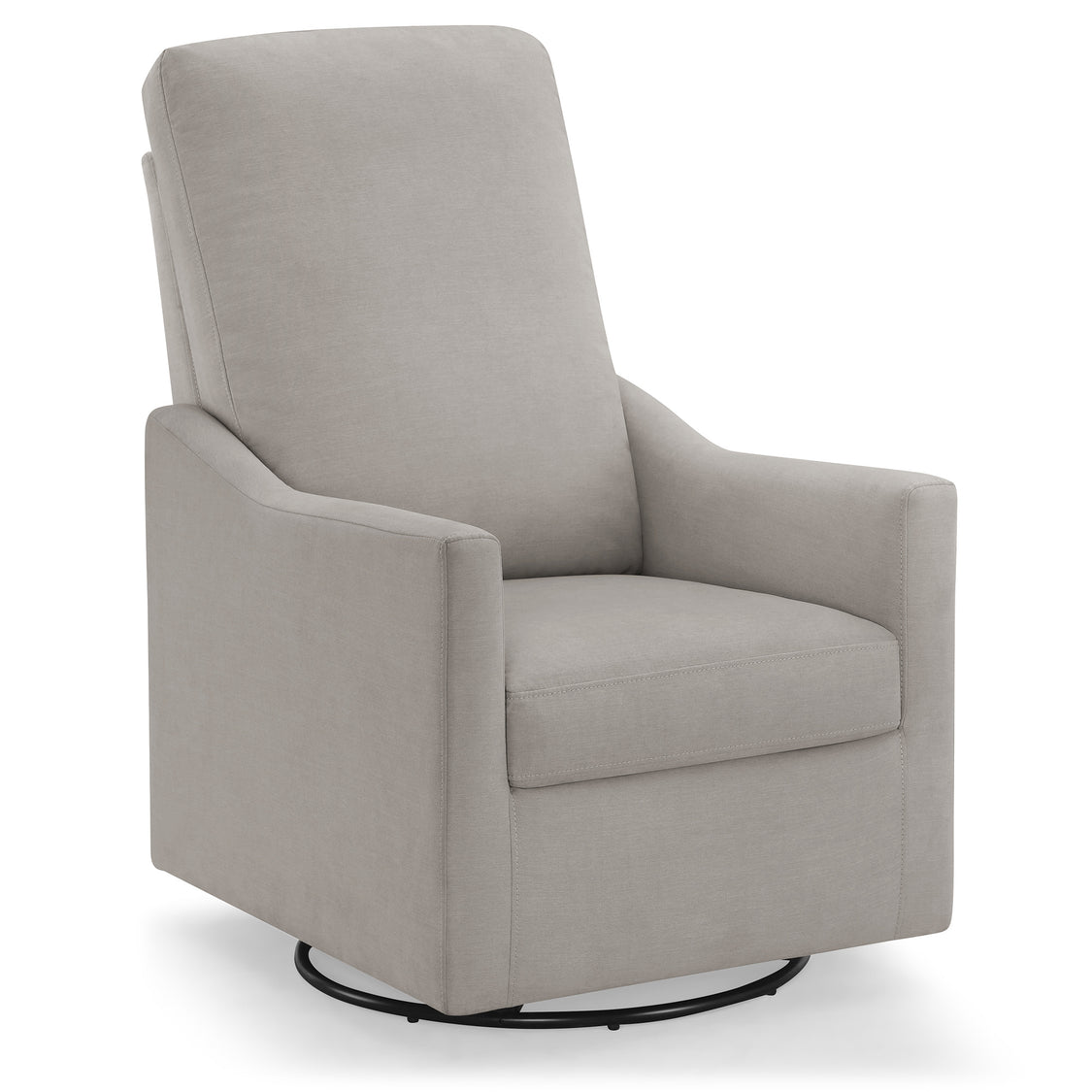 Gray swivel chair on a white background