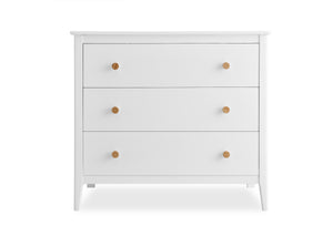 Bianca White with Natural (123) 4-Casey 3 Drawer Dresser