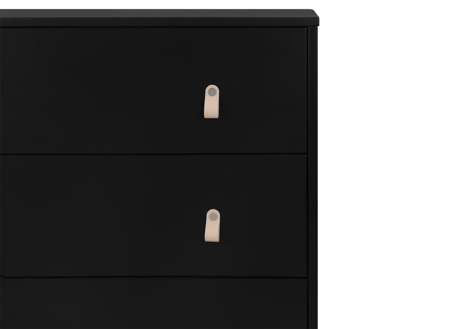 Ebony with Natural (1482) 15-babyGap Legacy 3 Drawer Dresser with Leather Pulls and Interlocking Drawers