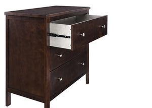 Walnut Espresso (1324) 9-Campbell 3 Drawer Dresser