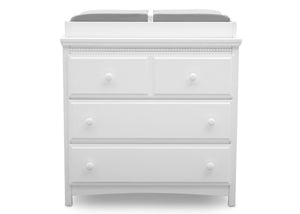 Bianca White (130) 16-Emerson 3 Drawer Dresser with Changing Top and Interlocking Drawers