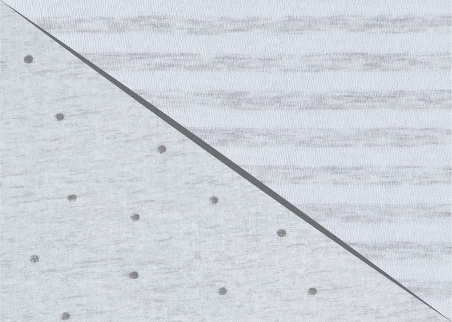 Grey Dots & Stripes (2408) 3-babyGap Grey Dots & Stripes 100% Organic Cotton Crib Sheets - 2 Pack