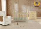 Natural Sandstone (1544) 2-Cannon 4-in-1 Convertible Crib