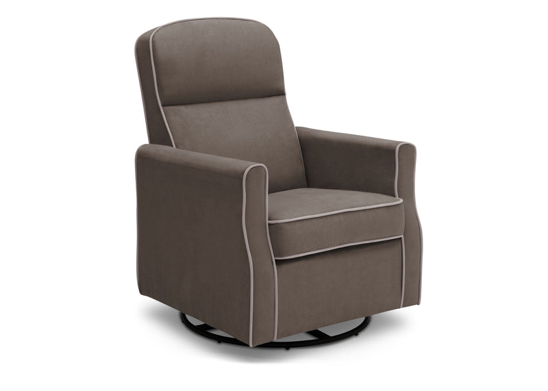 Gray swivel chair on a white background