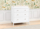 Bianca White (130) 15-Serena 3 Drawer Dresser with Changing Top and Interlocking Drawers