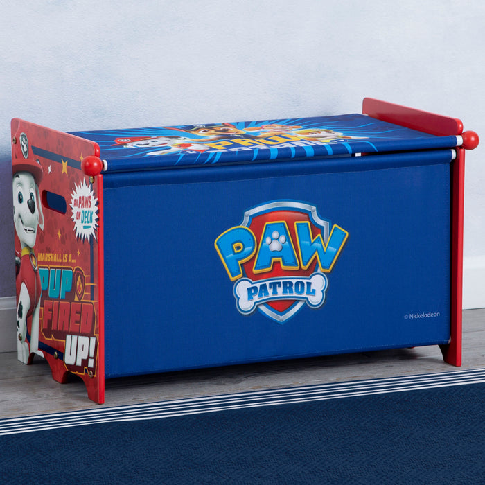 Paw Patrol (1121) 1-PAW Patrol Toy Box Toy Box with Retractable Fabric Top