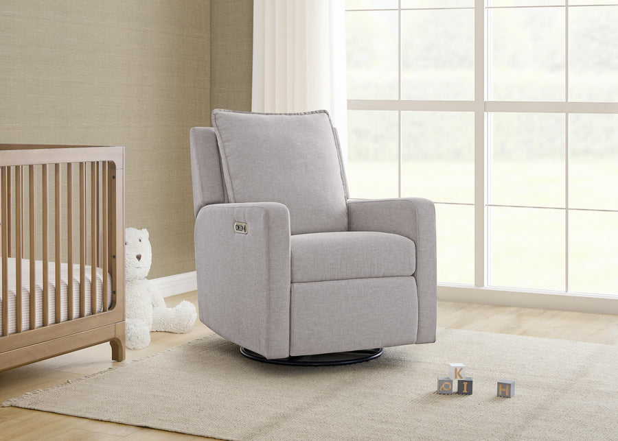 Ash (1547) 7-babyGap Harlowe Power Recliner with USB-A and Type-C Ports in Stain-Resistant Performance Fabric